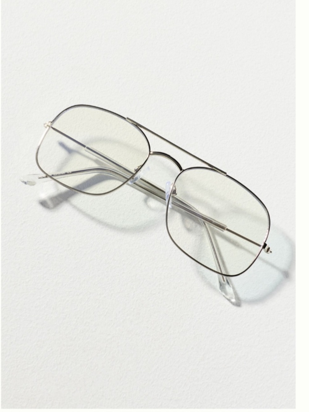 Nwt blue light Silver Metal Aviator-Style Eyeglasses